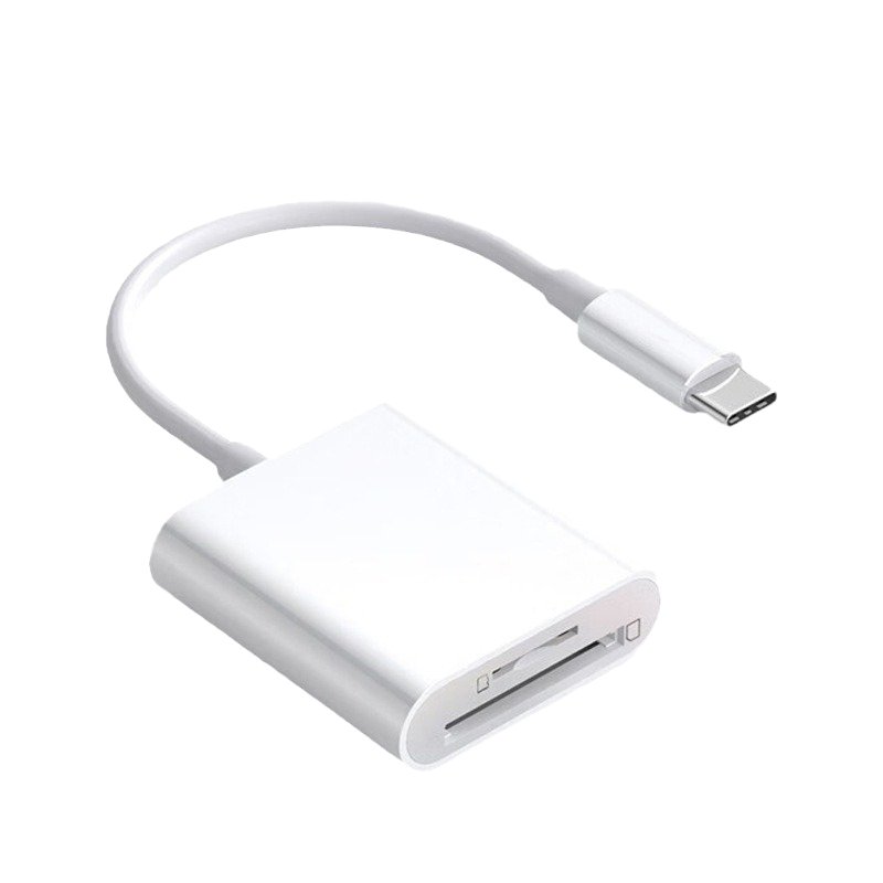 ZHIDELI USB C SD TF Card Reader 2 in 1 High Speed High Capacity No Need to Download App Support Transfer Video, Picture, File Micro SD Card Reader Compatible Phone 15/16 Pro Max Pad Pro MacBook Pro/Android