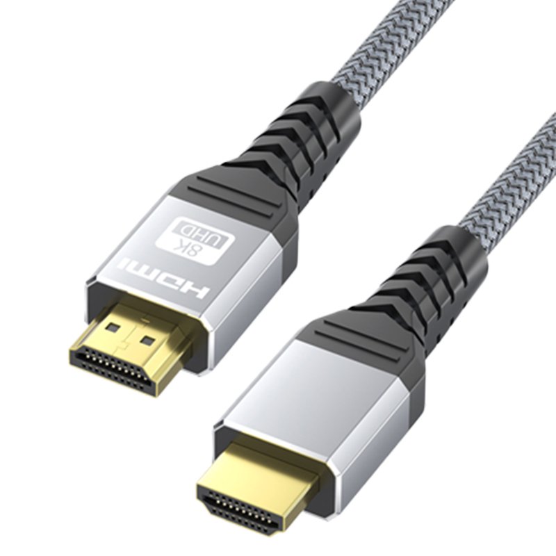 8K HDMI Cable2.1, DisplayPort to HDMI Cables, Certified Ultra High Speed 48Gbps, 4K@120Hz, 8K@60Hz, 2K/144Hz, 1080P/240Hz 3D visual, HDR10, eARC, HDCP 2.2/2.3, Braided Design for PS5, Xbox, Apple TV, Monitors, TVs, and Gaming (Multiple Length Options)