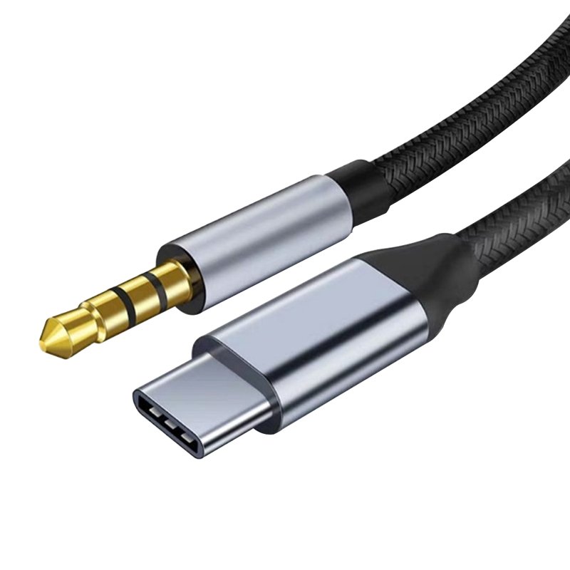 ZHIDELI USB C to Aux 3.3 FT, Type C to 3.5mm Male Aux Cord for Car, USB-C to Headphone Stereo Jack Cable Compatible with iPhone 16/15/Plus/Pro/Pro Max, Galaxy, iPad/Pro/Air