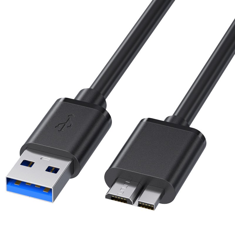 ZHIDELI Micro USB 3.0 Hard Drive Enclosure Cable,  USB 3.0 Type A Male to Micro B Cord Compatible with Samsung Galaxy S5 Note 3 Camera Hard Drive and More 3ft