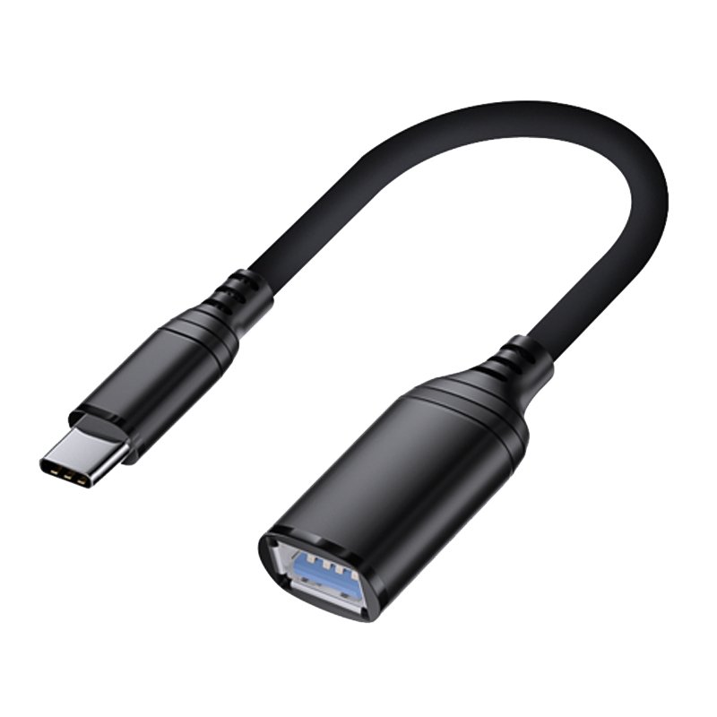 ZHIDELI USB C to USB Adapter, Type c to USB 2.0 Cable, OTG Cable Thunderbolt3 to USB Adapter Compatible with MacBook Windows Laptop and Cellphone, 3.9 inch Black, 4-Pack