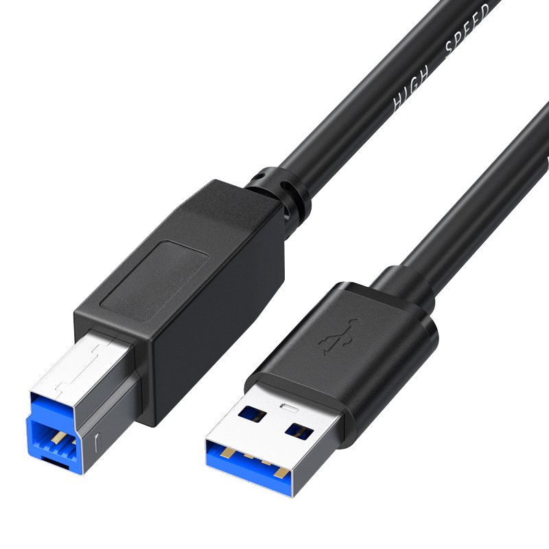 ZHIDELI USB 3.0 Cable A to B 3Ft, Superspeed USB 3.0 A-B Cable - for Scanner, Printers, External Hard Drives and More