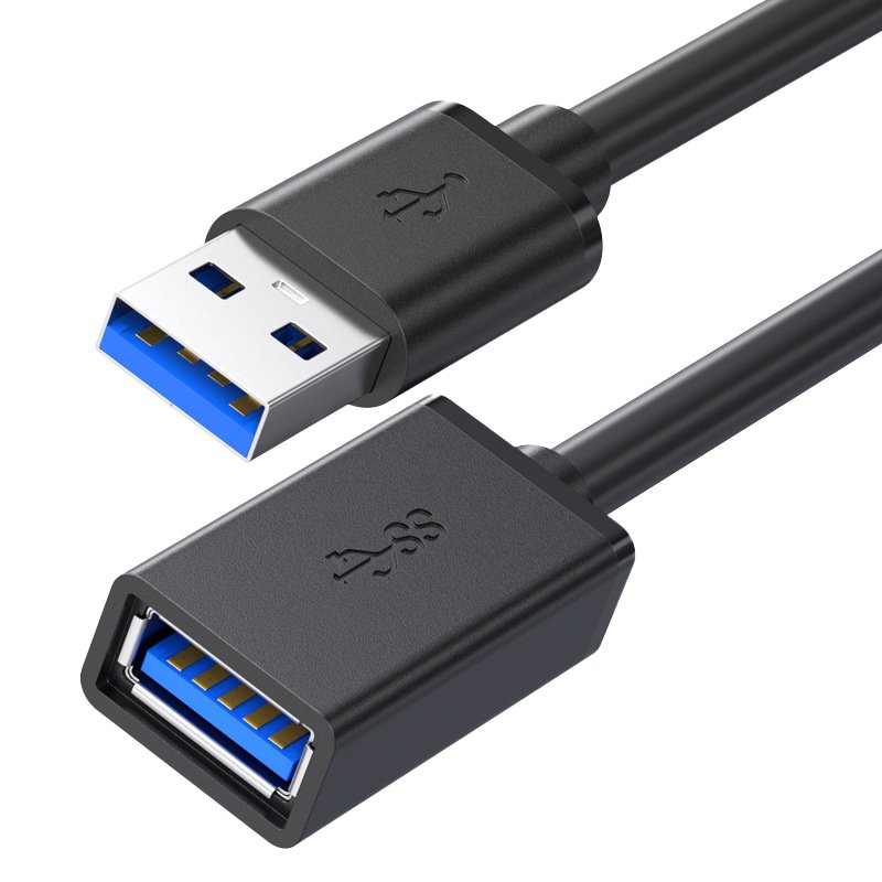 ZHIDELI USB 3.0 Extension Cable 16FT USB Cable High Speed 3.0 USB Extender Cord Type A Male to Female Data Transfer 5Gbps for Mouse Extender Cable Keyboard Extension Cord etc(16ft Black)