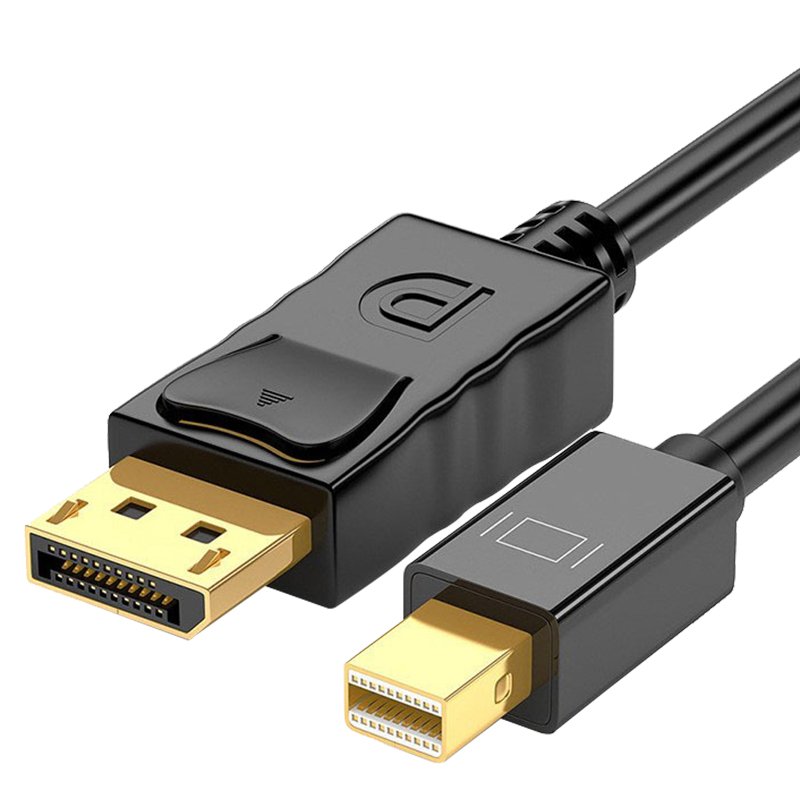 ZHIDELI Mini DisplayPort to DisplayPort 6 Feet Cable 2K@144Hz, Mini DP(Thunderbolt Compatible) to DP Cable (Male to Male) Gold-Plated Cord