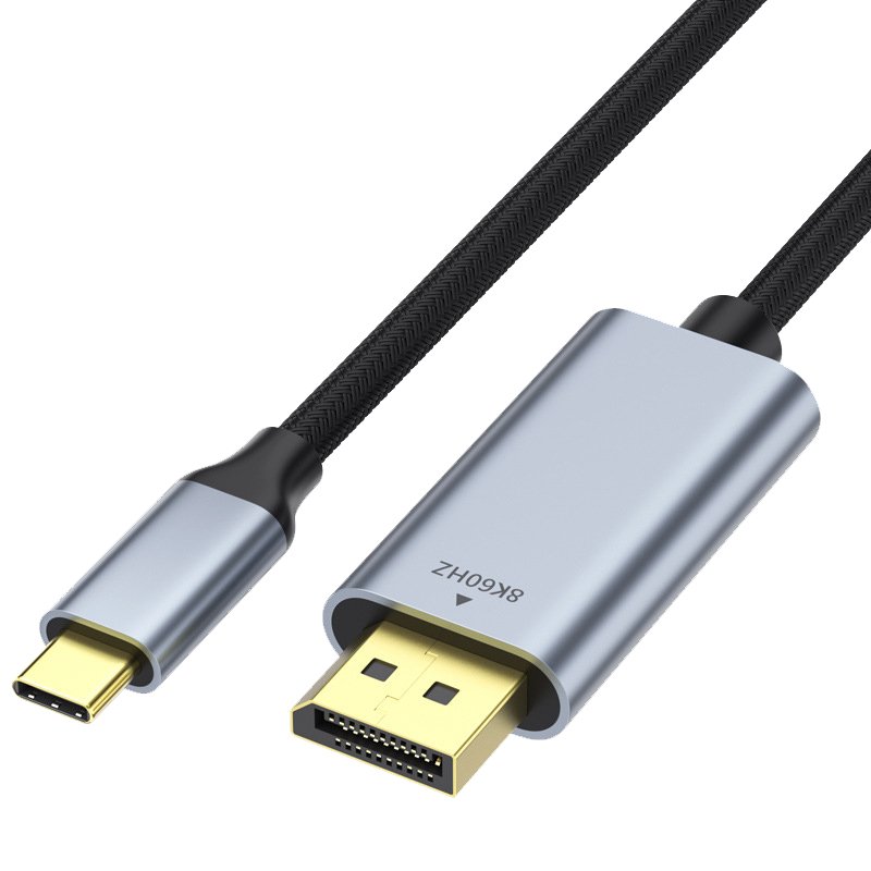 ZHIDELI USB C to DisplayPort 1.4 Cable, 8K@60Hz, 4K@1200Hz/144Hz,Compatible with MacBook Pro/Air, iPad, iPhone 15/16, XPS, Odyssey G8/G9, Surface, 6.6FT/2M, Braided